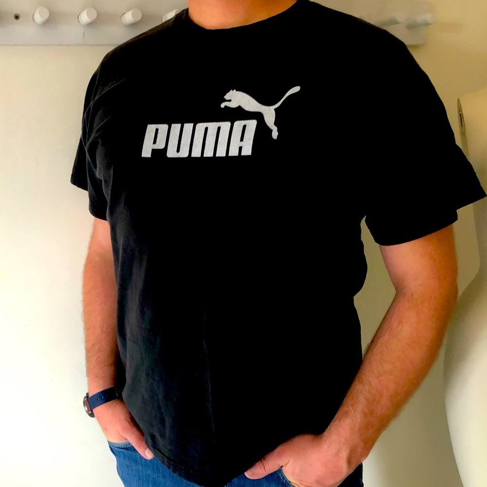 Puma Black T-Shirt (L)